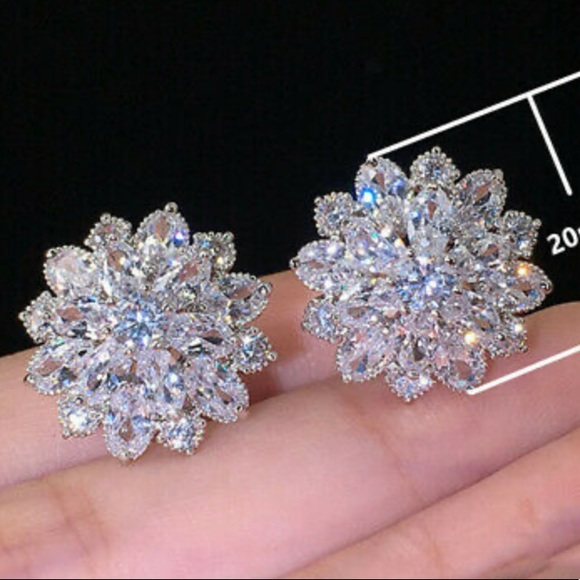 NEW Sterling Silver Beautiful Earrings - Picture 3 of 6